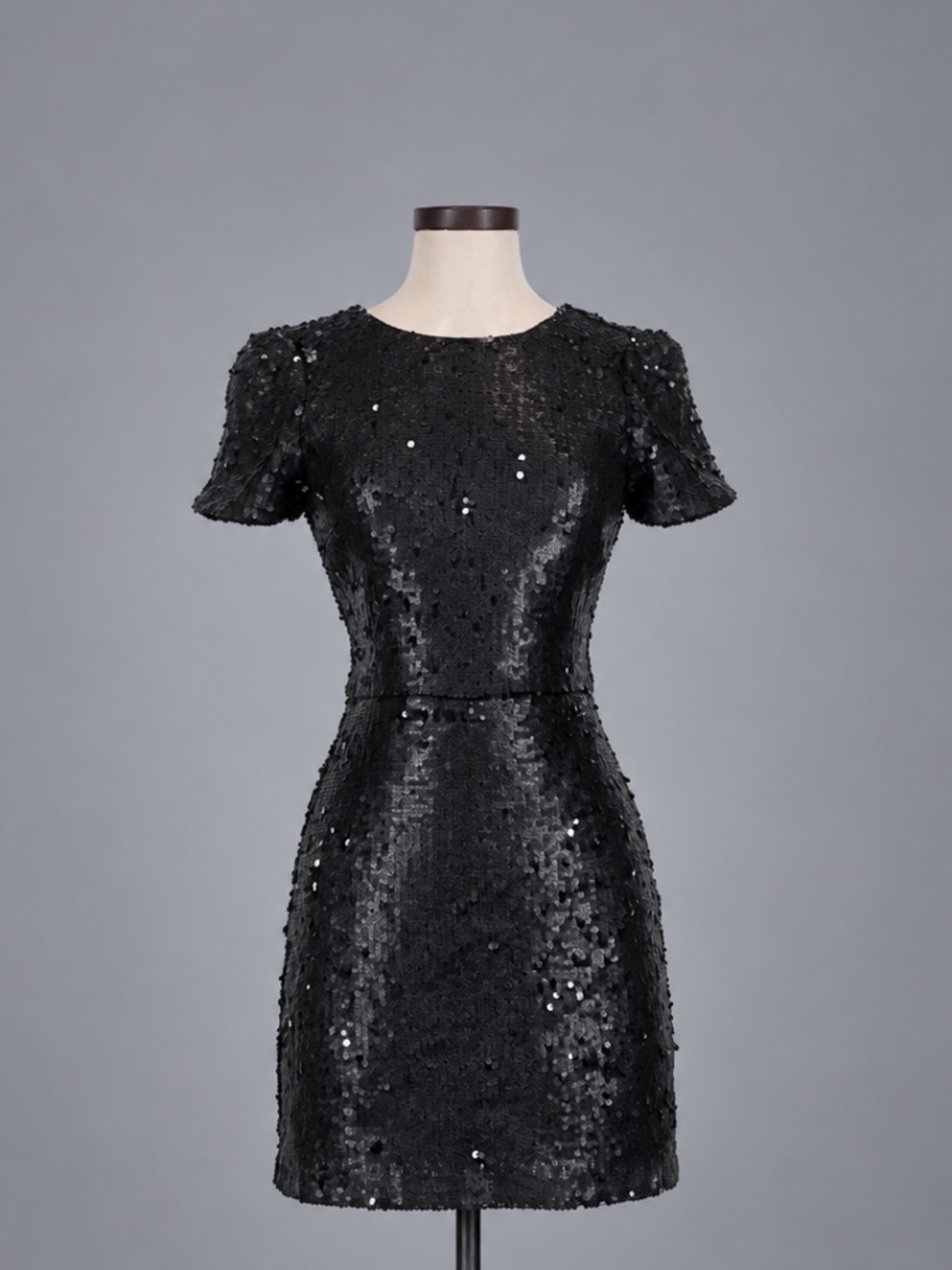 BCBGMAXAZRIA Black Sequin Mini Dress – Size S
